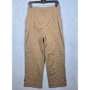 Banana Republic Ultra High-Rise Relaxed Pleate Airforce Khaki Tan Pants size 6P